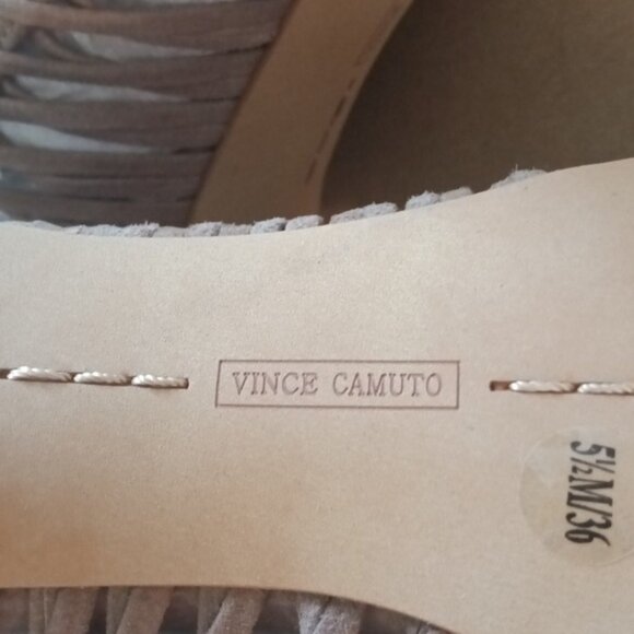 NWT Vince Camuto suede over the knee boots open toe Size 5.5M Shassa style - Picture 8 of 14